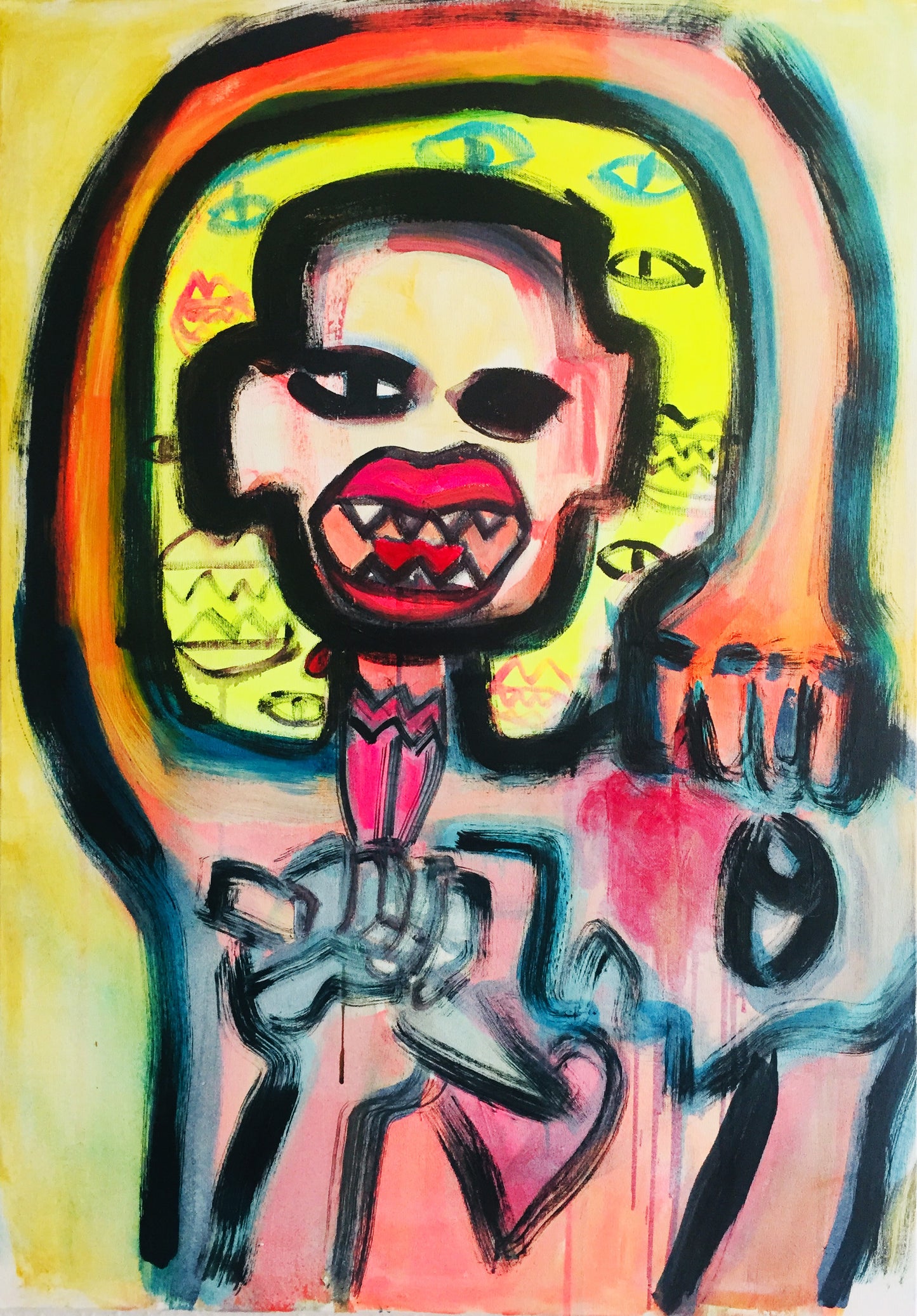 >> The war within<< (70x100 cm, painting)