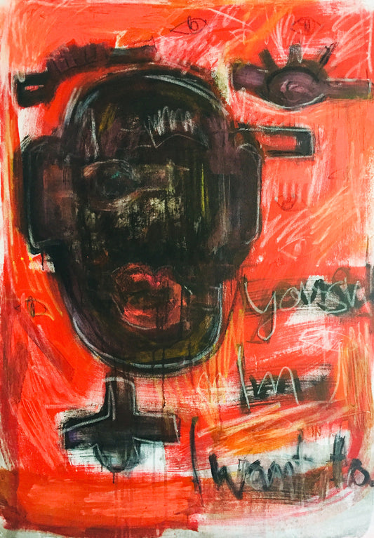 >> False face <<  (70x100 cm, painting)