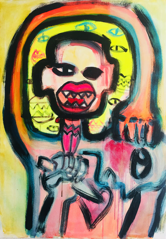 >> The war within<< (70x100 cm, painting)